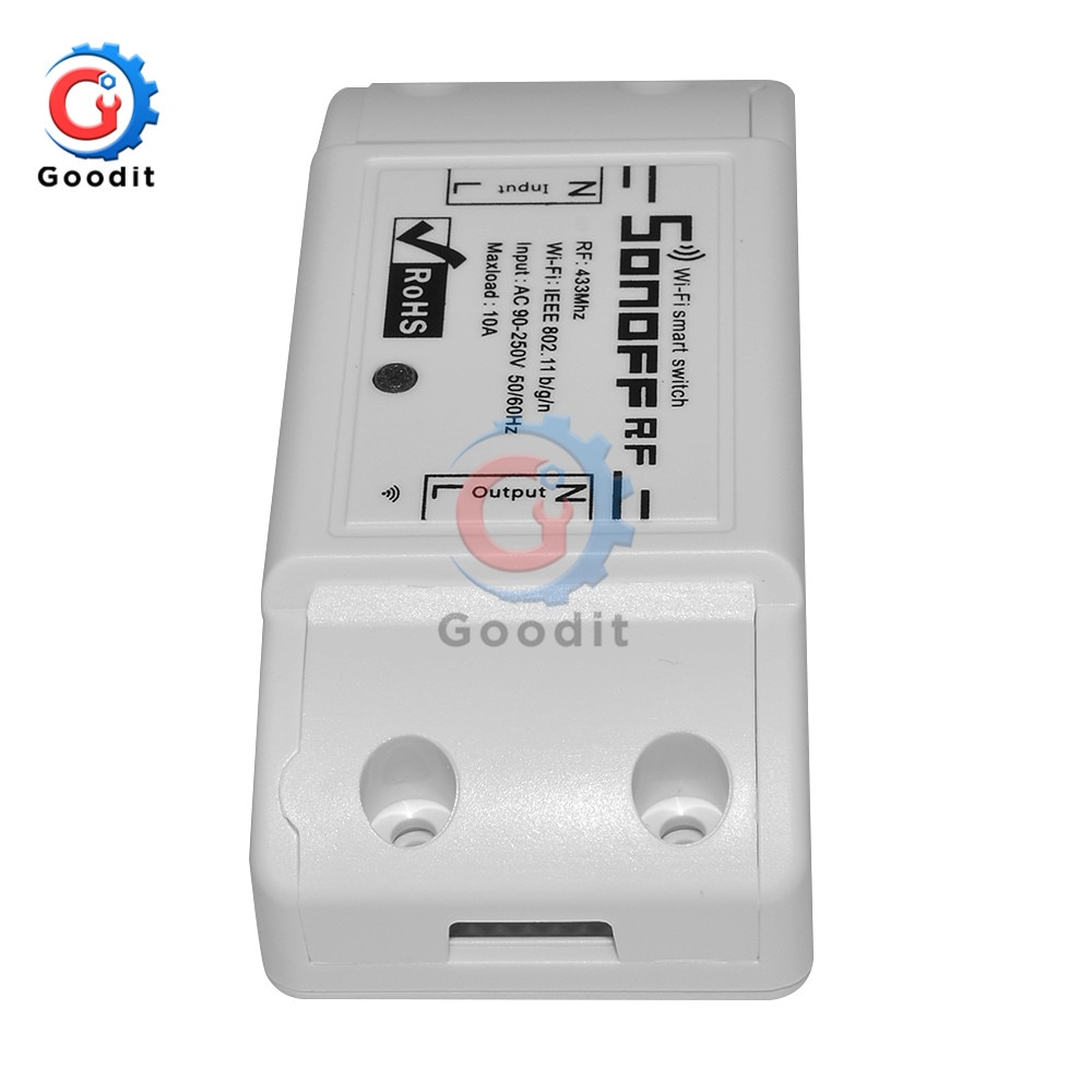 Sonoff RF WiFi Smart Switch 433Mhz RF Receiver Intelligent Remote Wireless Control For Smart Home Wifi Switch 10A 2200W