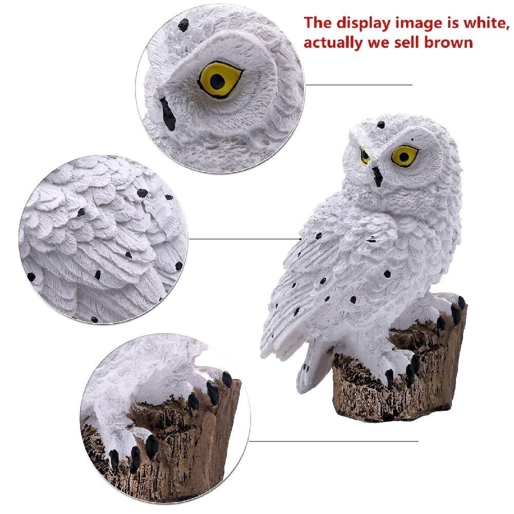 1Pc Waterproof Solar Power LED Light Garden Path Yard Lawn Owl Animal Ornament Lamp Outdoor Decor Garden Statues