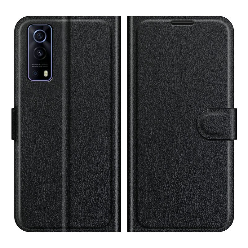 Voor Vivo Y72 5G Portemonnee Telefoon Case Flip Leather Cover Capa Etui Fundas: Lz Bk