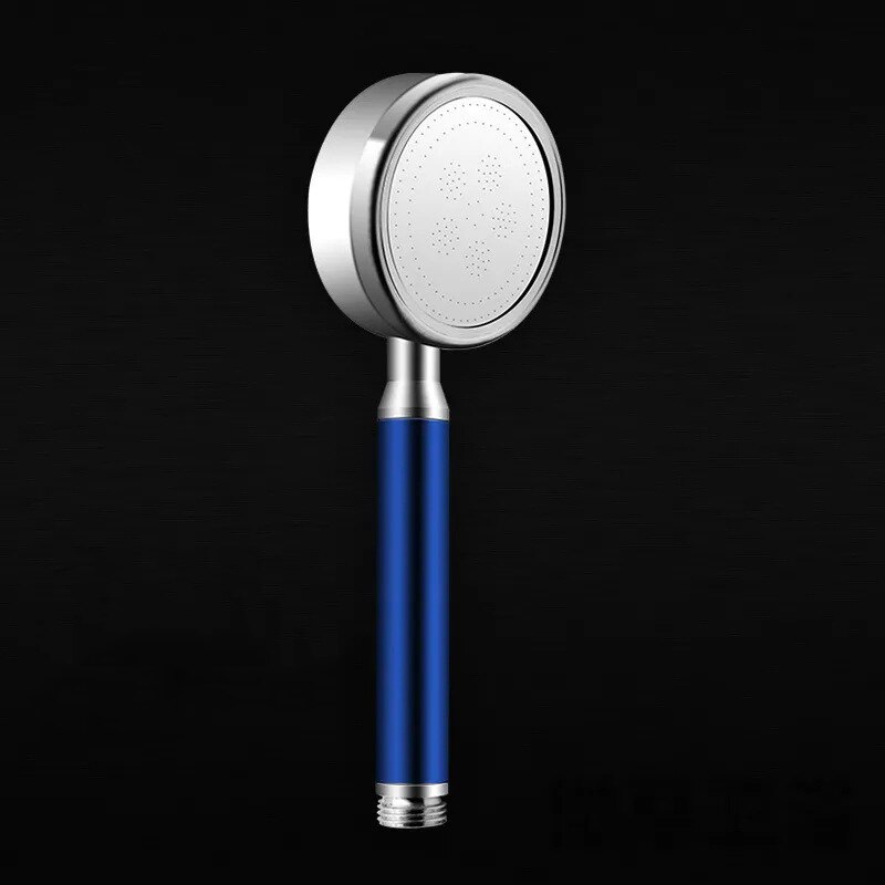 Aluminium Onder Druk Bad Regendouche Filter Hoofd Hoge Druk Enkele Kop Bad Badkamer Water Filtratie Douchekop Spa: Blauw