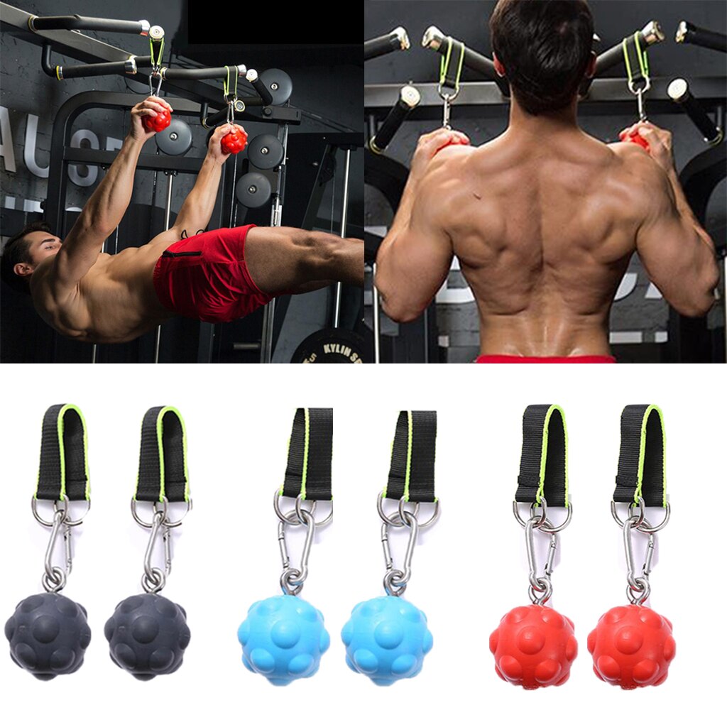 2x Pull Up Hand Grips Voor Vinger Onderarm Spieren Kettlebells Workout