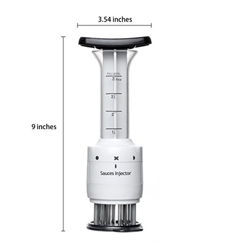 Rvs Vleesvermalser Naald Bbq Vlees Injector Marinade Smaak Spuit Keuken Gereedschap