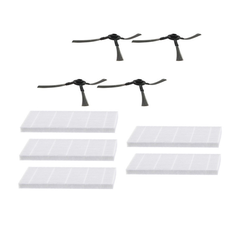 Robot Stofzuiger HEPA Filter Zijborstel voor Vileda VR 102 VR102 Robotstofzuiger Onderdelen Accessoires Vervanging