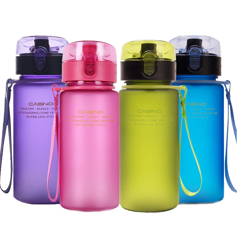 400ml 560 bicicleta ml botella de agua libre de BPA a prueba de fugas deportes botella de agua de botellas portátiles, para excursión, senderismo