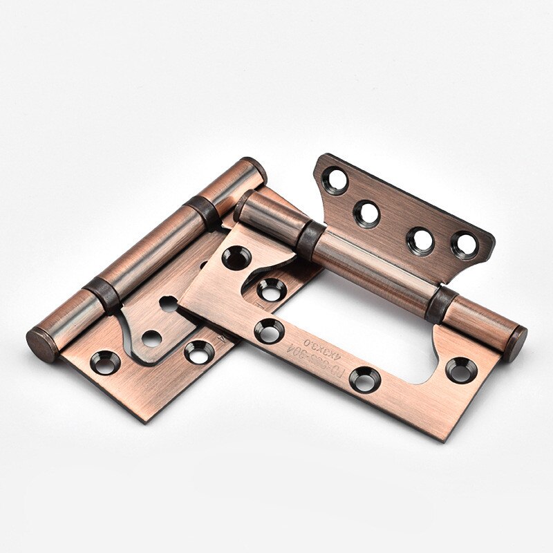 Slot-Gratis Rvs Deur Higle 4 Inch Onzichtbare Houten Deur Scharnier Kast Scharnieren Stille Zwarte Deur scharnier: Brons