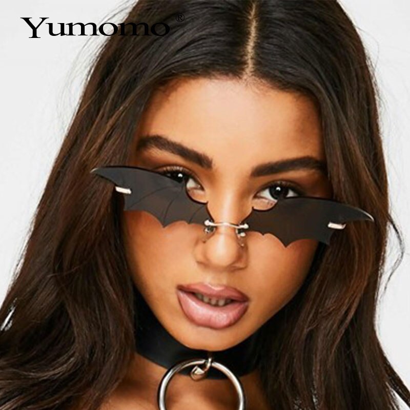 Steampunk Vintage Zonnebril Vrouwen Spiegel Retro Randloze Zonnebril Mannen Frameloze Trend Retro Kleine Zonnebril Eyewear