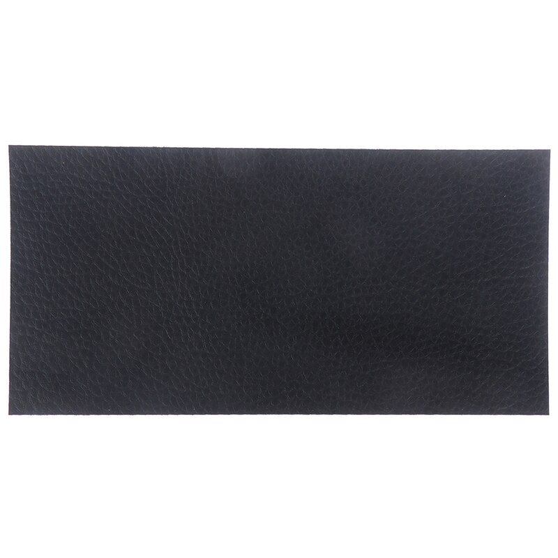 1PC 10x20cm No Ironing Self Adhesive Stick Car Repairing Leather PU Fabric big Stick Patches: Black