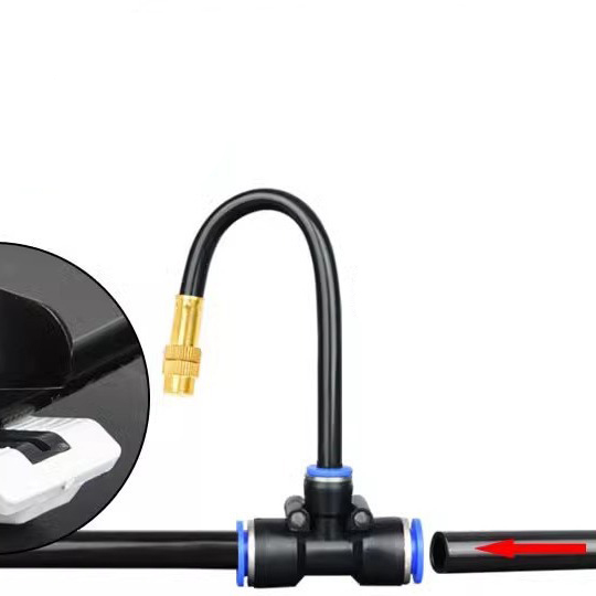 Sistema de enfriamiento de nebulización para Patio, Kit de pulverizador Universal de flexión libre, manguera de 8mm para riego de plantas de jardín, 5M-30M