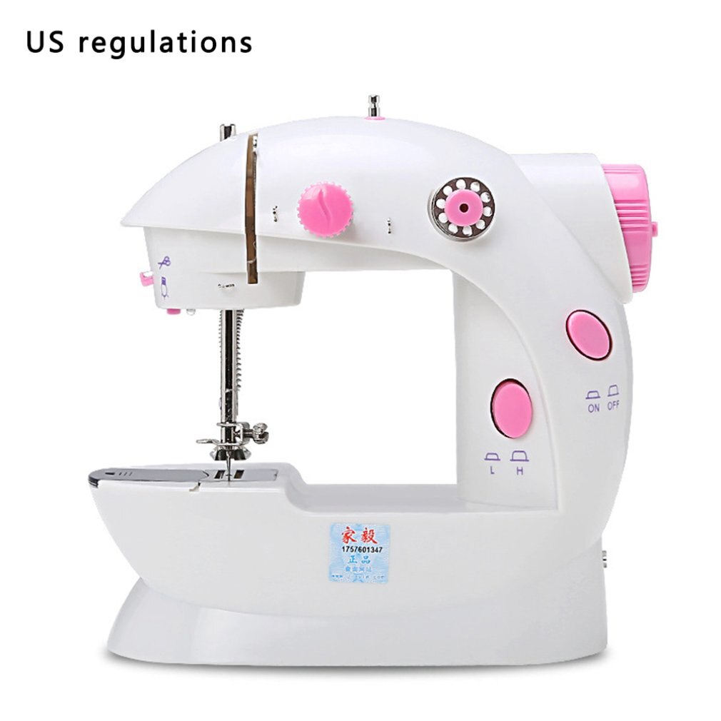 Practical Electric Sweing Tailor Small Household Electric Mini Multifunction Portable Sewing Machine: Colorful