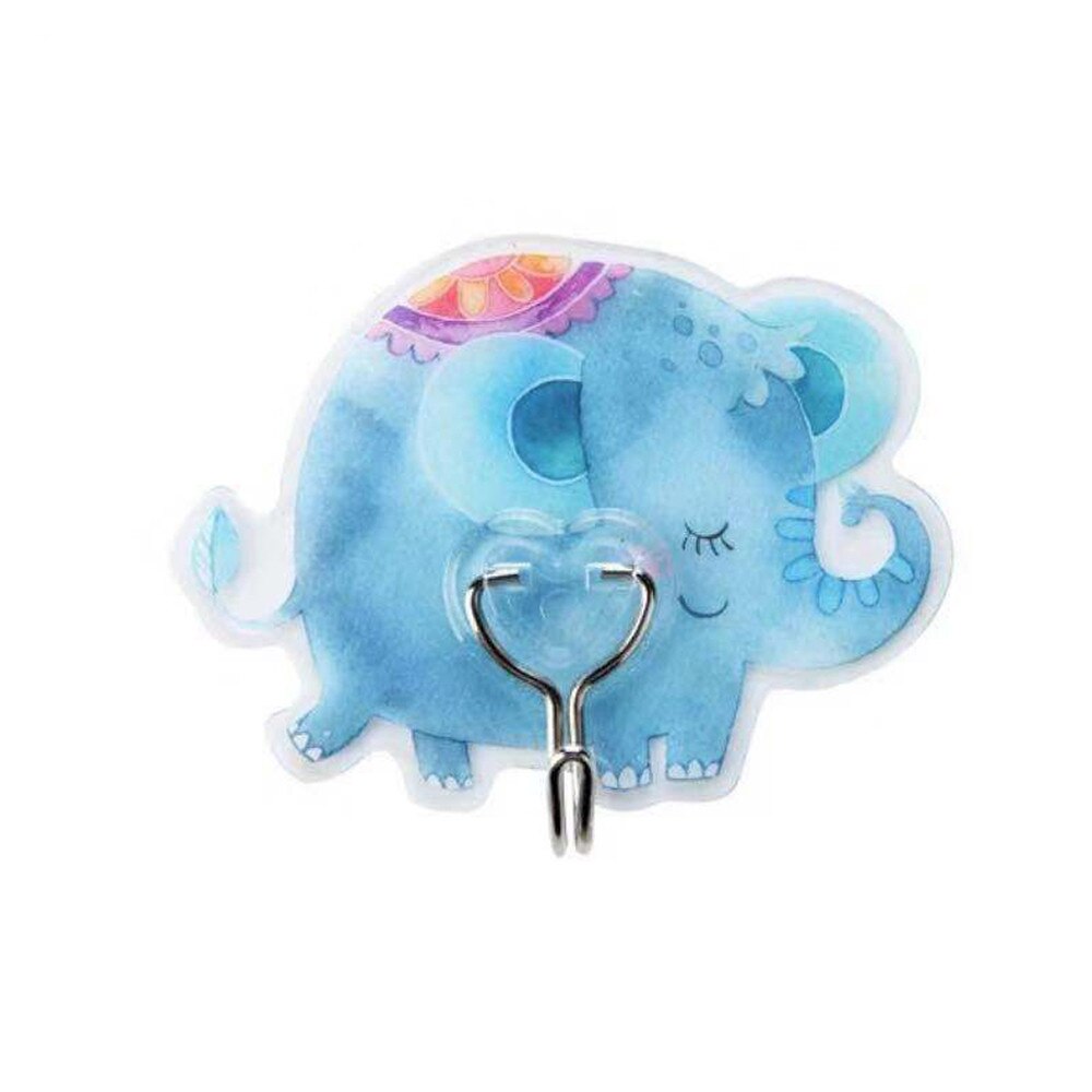 Bathroom hook Wall hooks kitchen wall ceiling cute wall seamless nail-free wall hanger hooks kitchen 12.9: Black