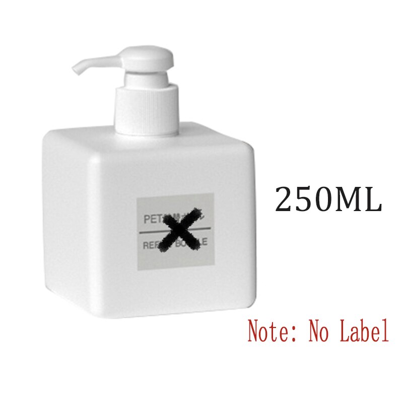 Bouteille de Gel douche de shampooing presse | 650/450/250ML conditionneur de cheveux, distributeur distributeur de savon de salle de bains, bouteilles de rangement rechargeables: WS