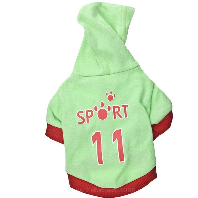 Tecknade hundkläder sportkläder för hundar små husdjurskläder söt bokstav vårgrön t-shirt yorkies tryck ropa para perro