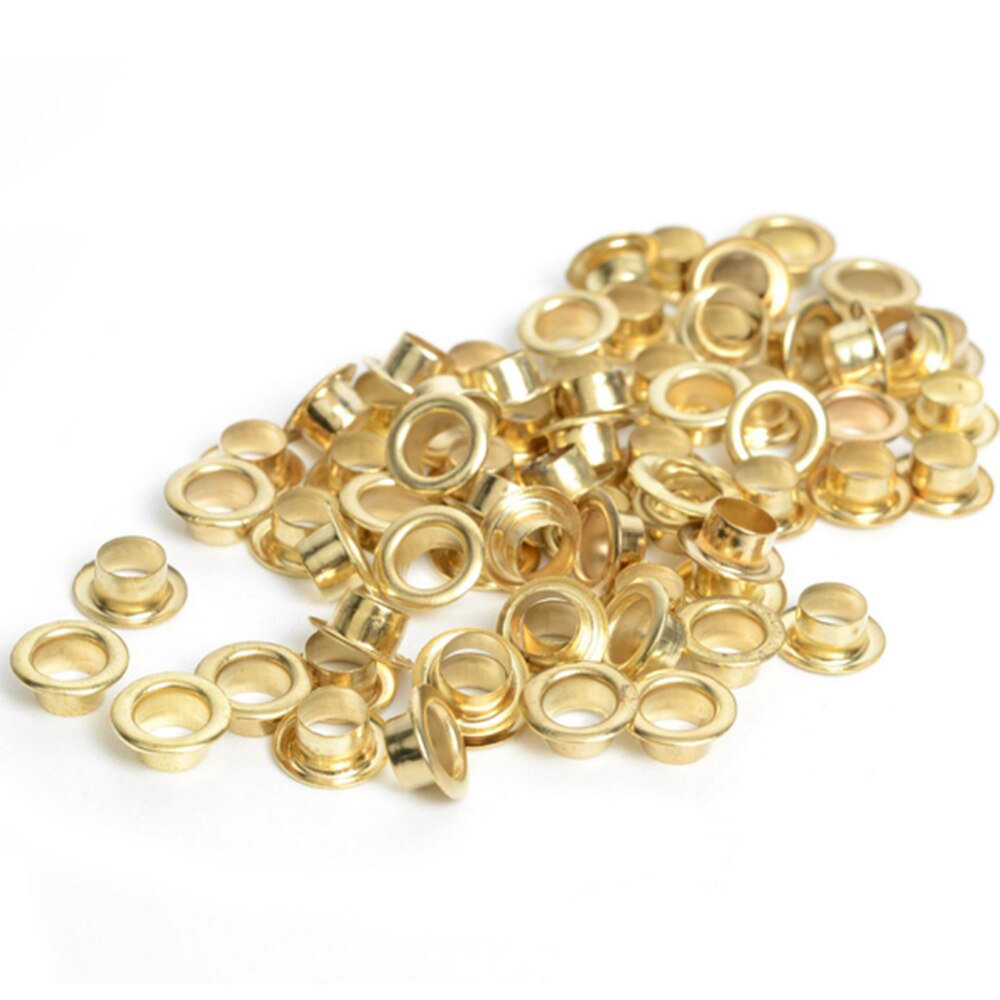 100x scrapbook metall öljetter scrapbooking diy utsmyckning plagg tyg läder