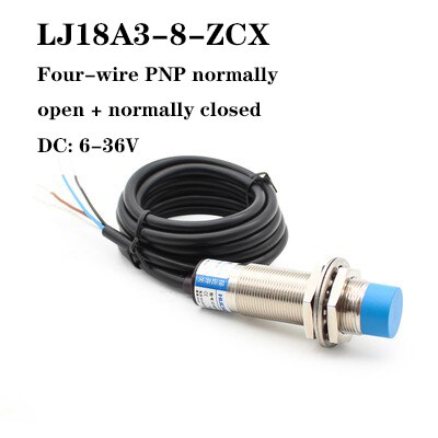 Four-wire Metal Sensor Proximity Switch Lj18a3-8-z/cy/cx Dc Four-wire Pnp/npn One Open And One Closed: LJ18A3-8-ZCX