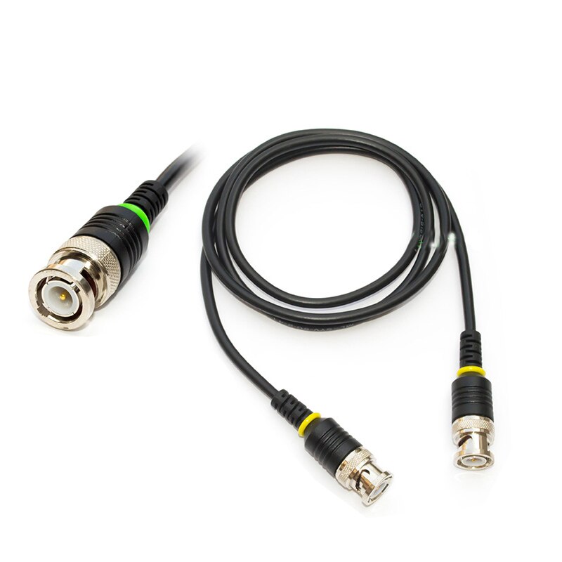 Sonda de prueba de osciloscopio, Cable de plomo BNC, enchufe macho Q9 a Cable de prueba de Clip Dual, 1 metro de longitud para DSO138 DSO150