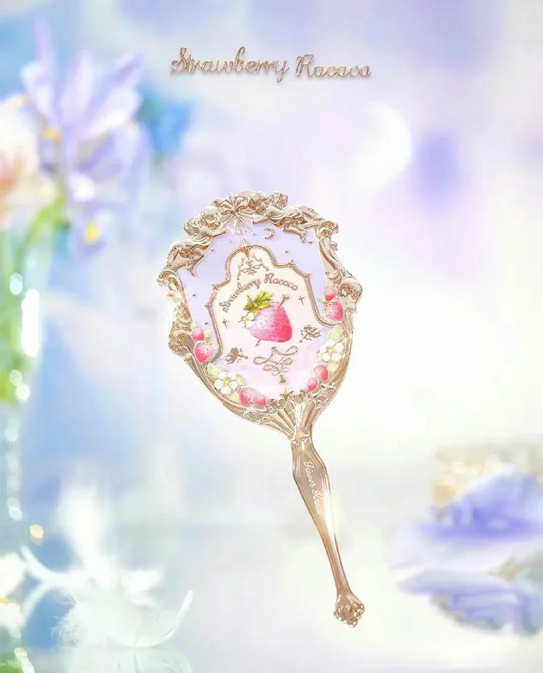 Flower Knows Mirror Moonlight Mermaid Collection Handheld Mirror Limited White Blue Pink Chocolate Fairy Mirror: VIOLET/紫罗兰