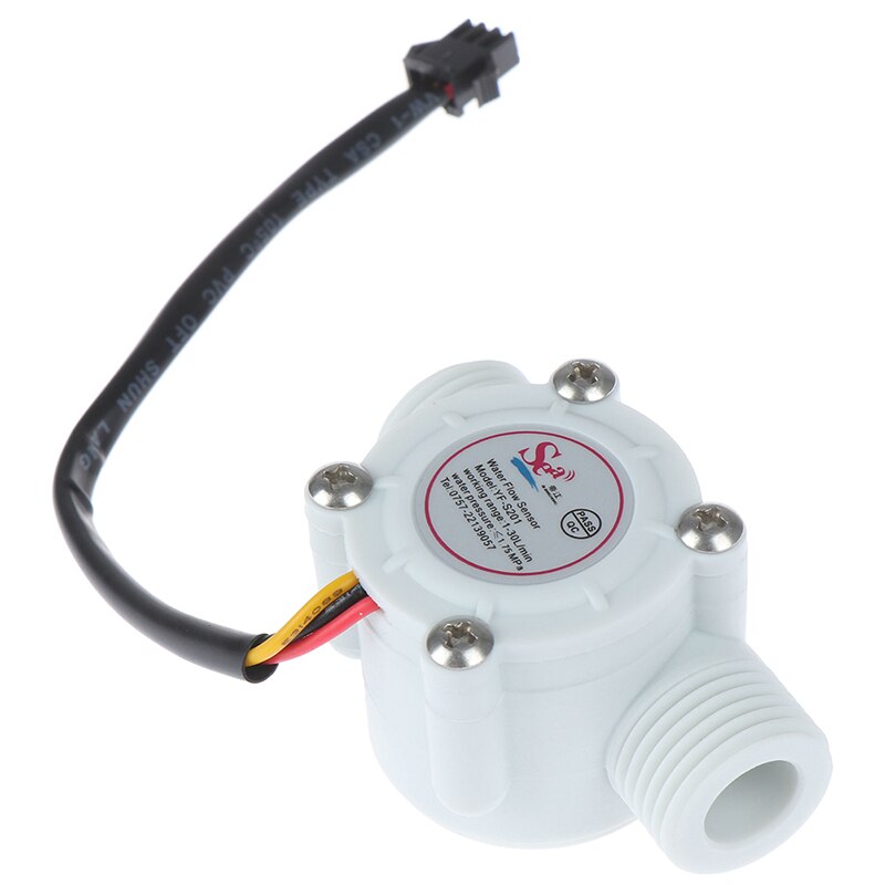 Interruptor de Sensor de flujo de agua de 1/2 pulgadas, medidor de flujo, Contador, Sensor, Control, efecto, caudalímetro, Hall 1-30L/min para Arduino