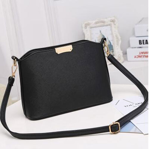 REPRCLA Candy Color Women Messenger Bags Casual Shell Shoulder Crossbody Bags Handbags Ladies Party Bag: black