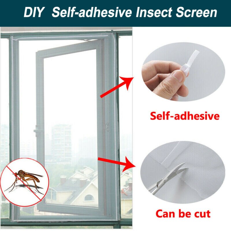 Magic Mesh Screen Net Window Hand Free Magnets Anti Mosquito Fly Bug Curtain
