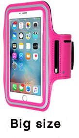 Funda impermeable de deporte correr pulsera para el brazo para Huawei P8 lite P9 P10 mate 8 9 nova plus Y6 pro honor 5C 5X 6X 7 V8: Big Rose