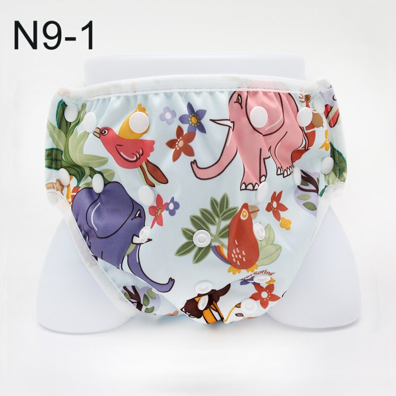Pantalón de nadar para bebé, pañal de natación ajustable transpirable, pañales cómodos para la piscina: 07