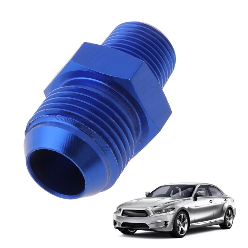 Male AN10 To 3/8'' NPT Thread Aluminum Straight Adapter Pipe Fuel Oil Fitting Adapter
