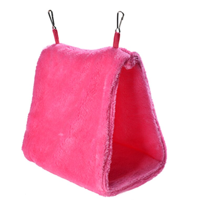 Huisdier Vogel Papegaai Parkiet Budgie Warm Hangmat Kooi Zachte Hut Tent Bed Opknoping Cave: Rose Red 17X11X13CM