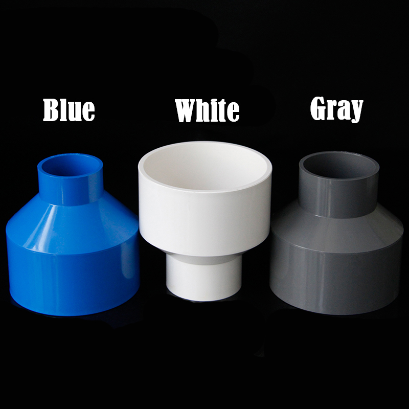 2 Stks/partij 20/32/40/50 20/25/32/40Mm Pvc Rechte Verminderen Connectors aquarium Fish Tank Adapter Tuin Watering Buis Connector