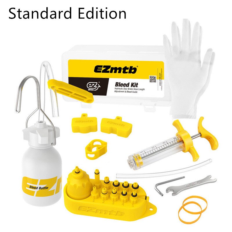 EZmtb Master Universal Bicycle Hydraulic Disc Brake Bleed Kit For Magura Hayes Formula Sram Avid Giant ZOOM Brake: Standard Edition