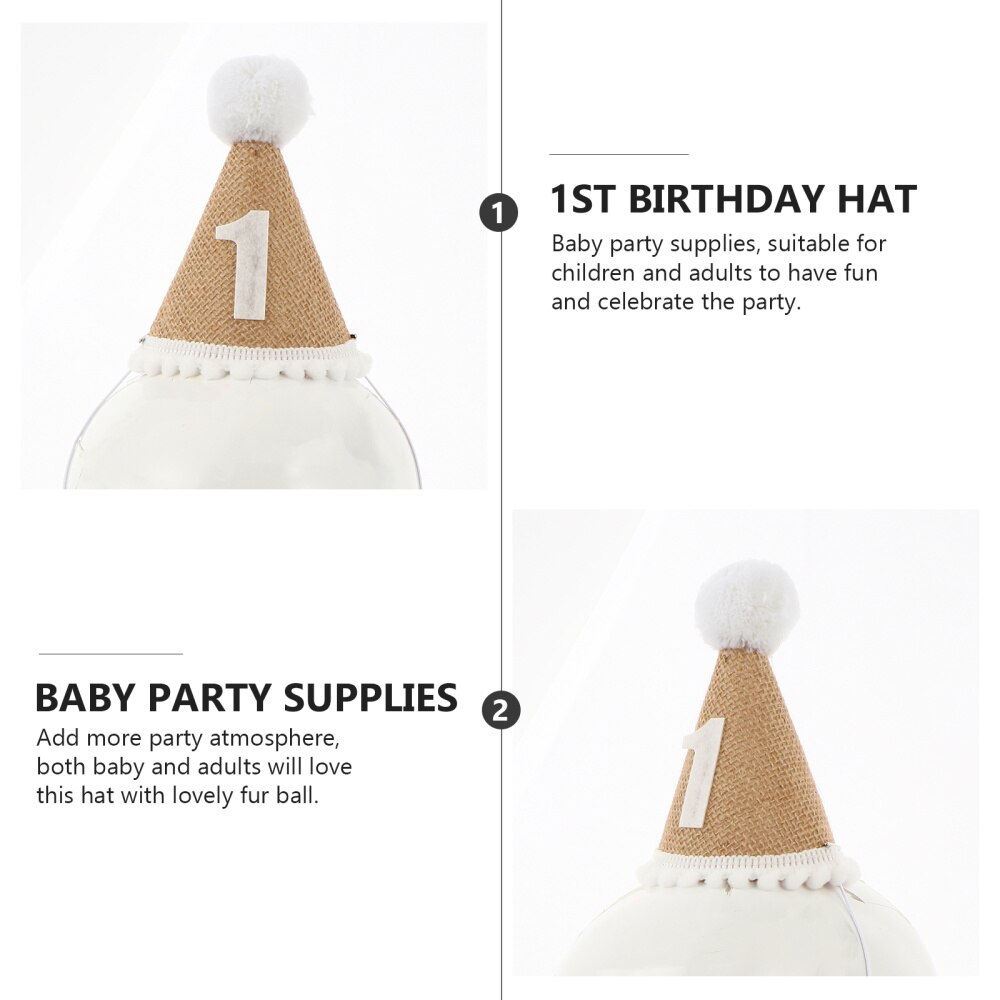 Baby Kids Infant Newborn Toddler 1st Birthday Party Hat Birthday Caps Headdress Party Favor Birthday Party Decoration