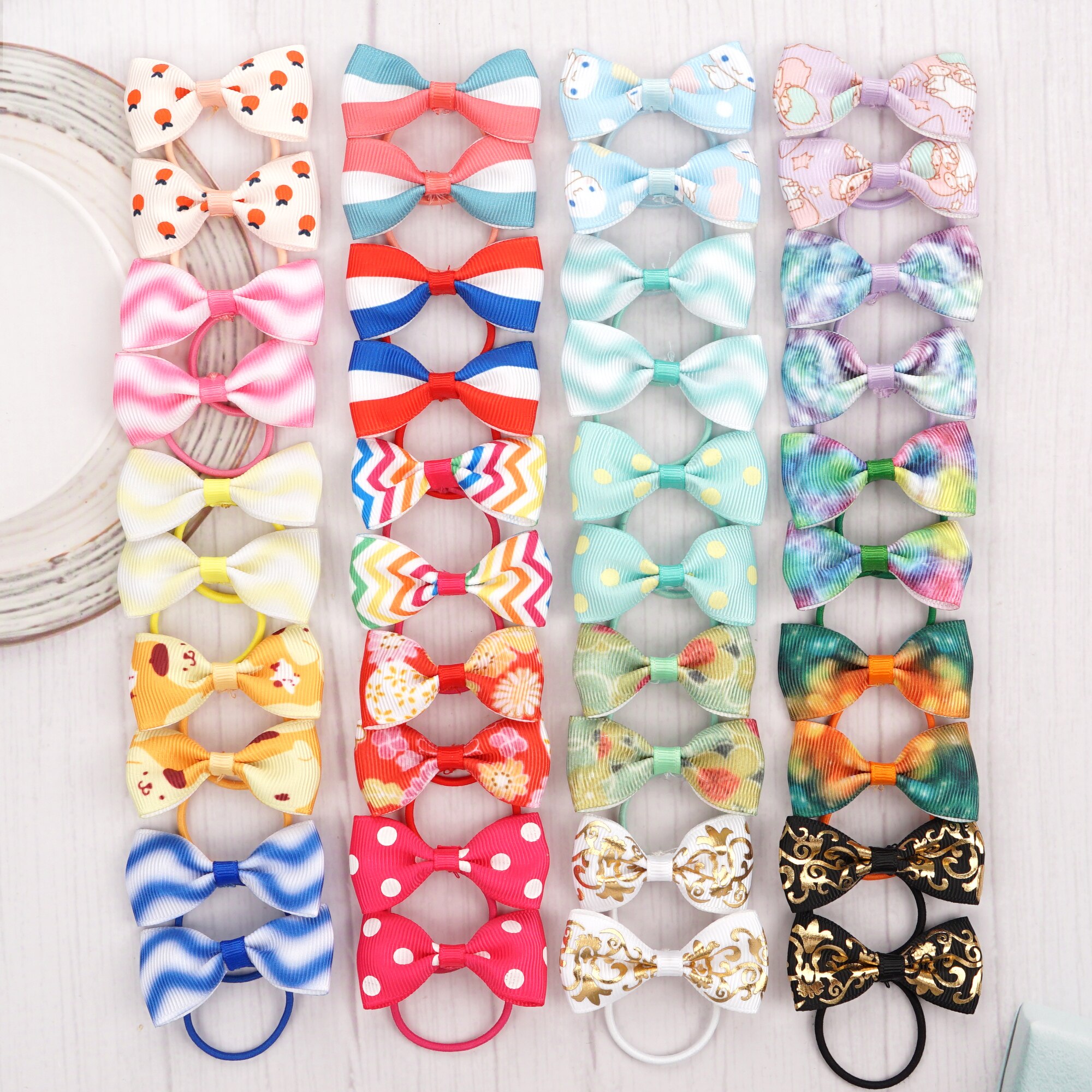 Lazos Para El Cabello Para Niñas, 50 Piezas, Lindas Bandas De