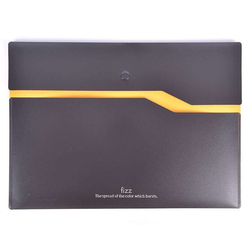 Fizz Filing Product A4 File Folder Office Desk Organizer 2-layer File Bag Office Supplies: Orange