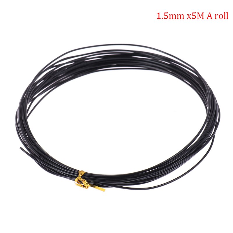 Total 5m (Black) Bonsai Wires Anodized Aluminum Bonsai Training Wire With 5 Sizes (1.0 Mm,1.5 Mm,2.0 Mm 2.5mm .3mm): S