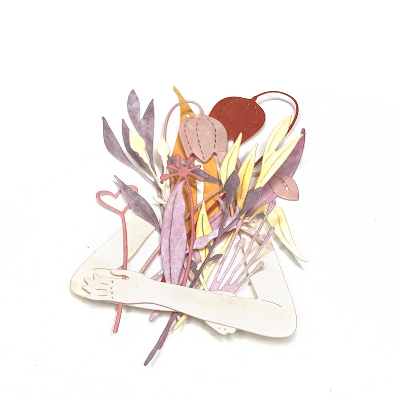 Spring FIowers And Plants Series Decoration Metal Cutting Die Scrapbooking DIY Decoration Craft Embossing Make Albums 2021l