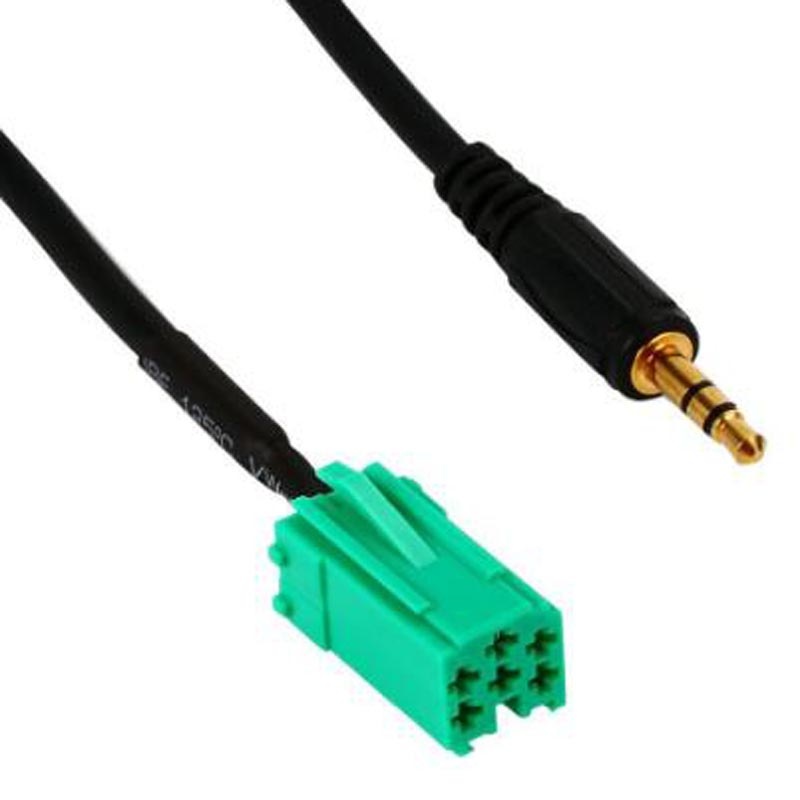 Adaptador de entrada auxiliar 2022mm y teclas de extracción de Radio para Renault Clio, Megane, Laguna, MP3, IPod, 3,5