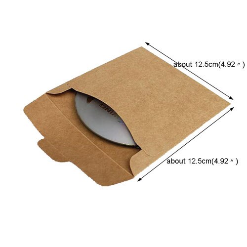 Kraft Envelope CD Paper Case Bag 5pcs Sleeves Discs DVD Photo Storage Bag Blank Postcard Invitation Letter Stationery Paper Bag: Default Title