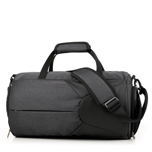 Bolsas de Fitness para entrenamiento para hombre y mujer, bolso de viaje para gimnasio, deporte al aire libre, natación, Yoga húmedo seco para mujer: Black