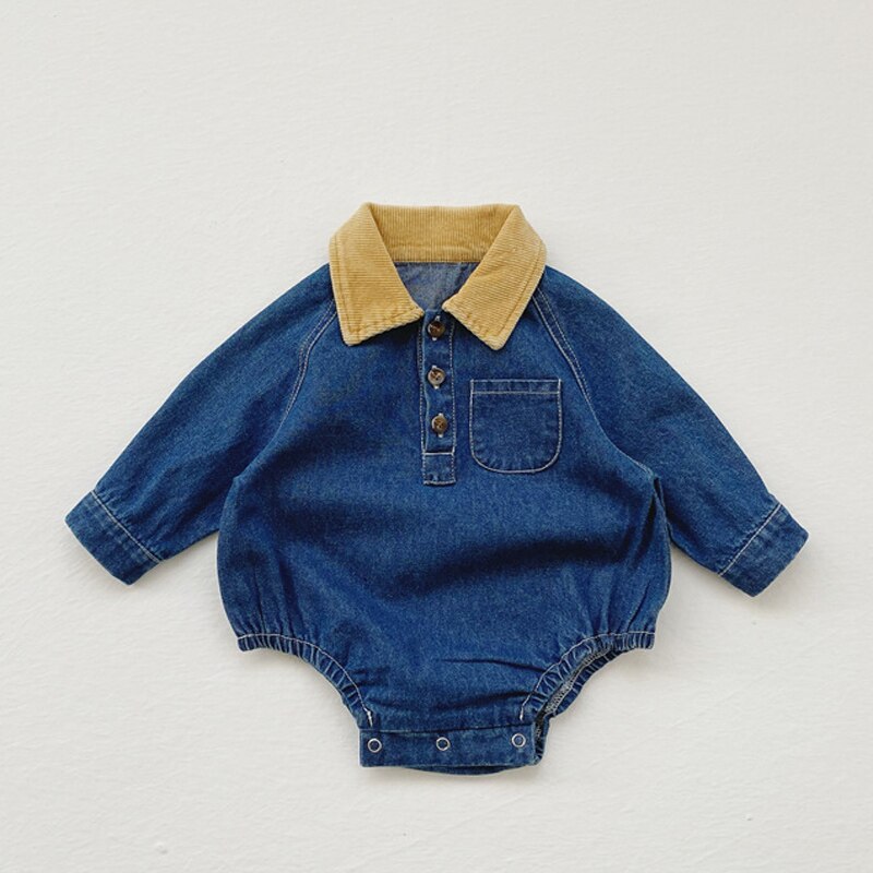 MILANCEL-ropa de primavera para bebé, monos para niño pequeño, Mono vaquero infantil, para niño pequeño de una pieza,