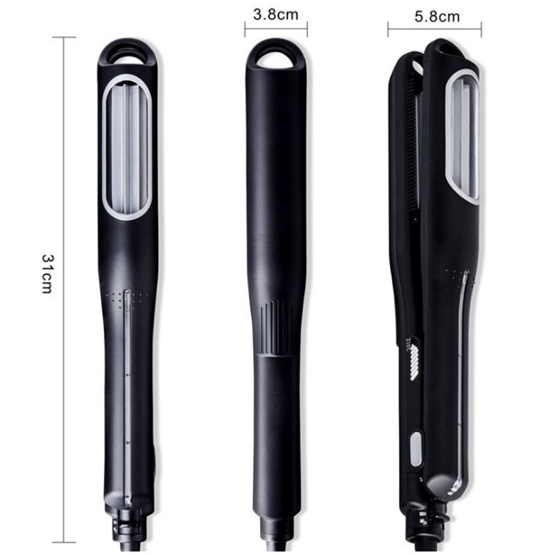 Ion Automatic Crimping Hair Iron Crimper Hair Waver Hair Straightener Curling Iron Titanium Ceramic Flat Crimping Iron Plate