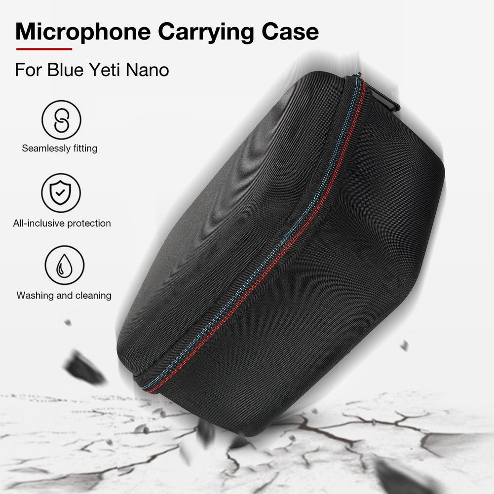 Tragbare Mikrofon Lagerung Tasche Für Blau Yeti Nano Mic Schutzhülle Anti-herbst Stoßfest Reise Durchführung fallen Zubehör