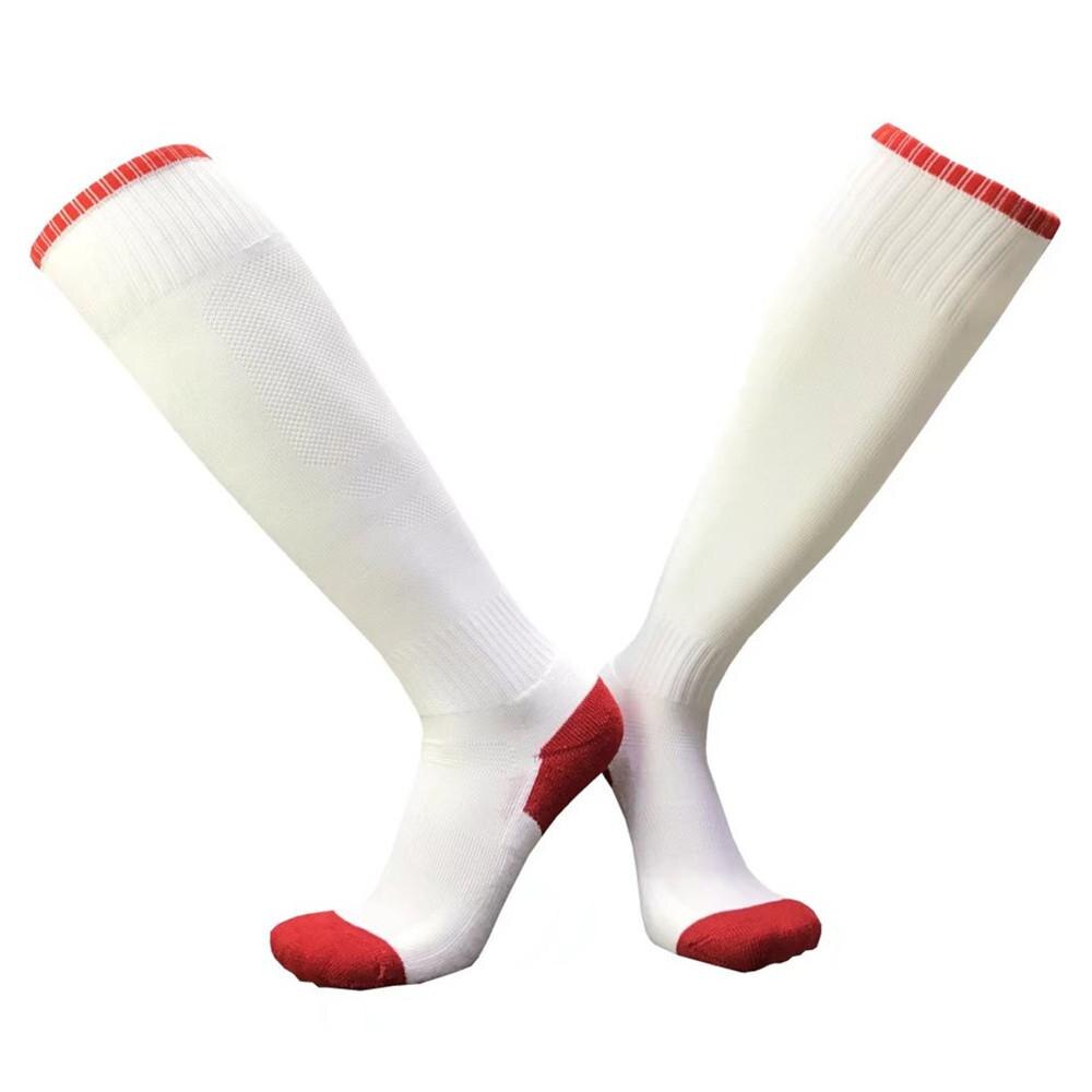 Kids Football Socks Long Tube Boys And Girls Soccer Socks Thickening Towel Stokings Sports Socks Protective Foot: ETM 013 white red