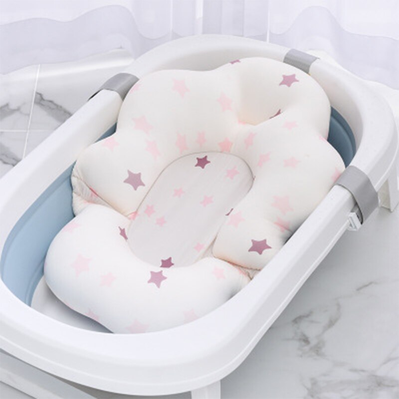 Baby Douche Bad Seat Ondersteuning Pasgeboren Veiligheid Bad Ondersteuning Kussen Opvouwbare Zachte Kussen Comfort Lichaam Kussen: H