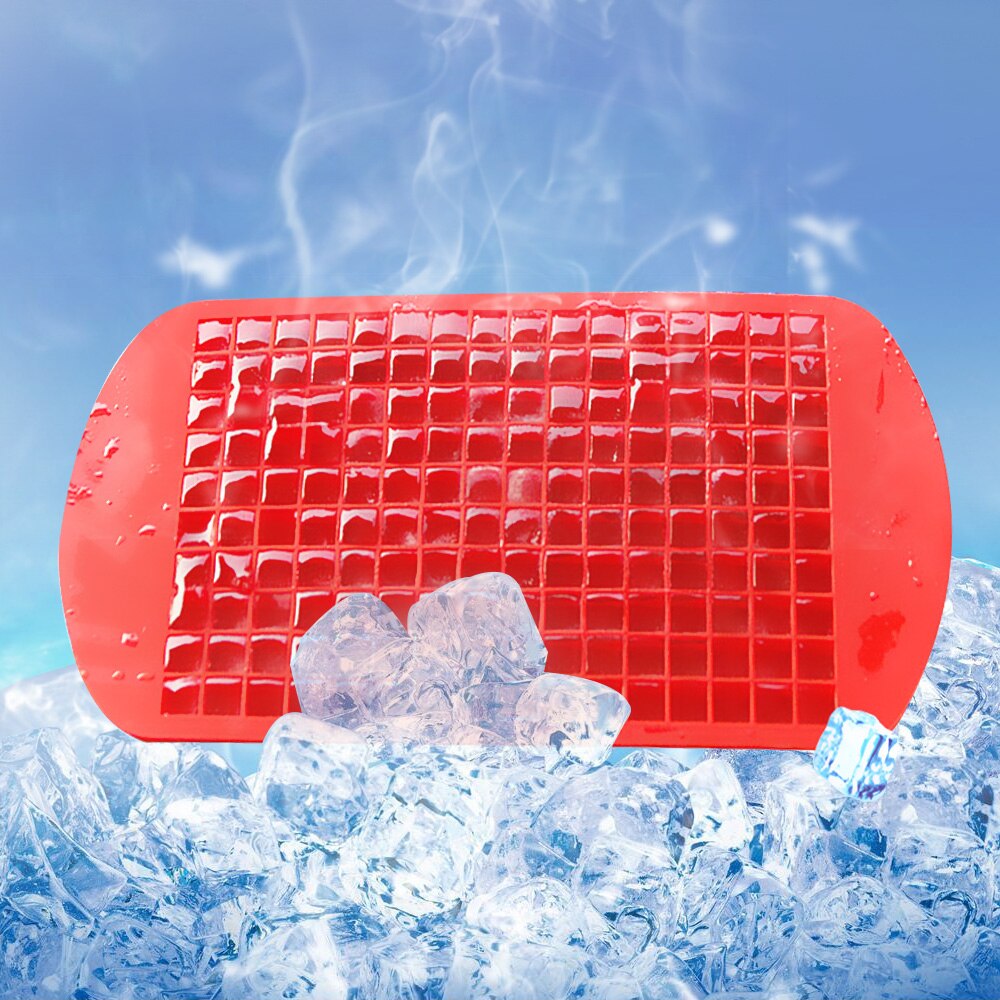 HILIFE 160 Ice Cube Tray Silicone Ice Cube Mold Small Square Ice Maker for Ice Cream Party Whiskey Cocktail Cold Drink Bar Tools