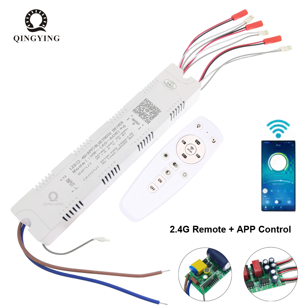 2.4G Intelligent LED Driver 30W 40W 50W 60W Remote Control Power Supply Dimming&amp;Color-Changeable Transformer Connect To LED Tape