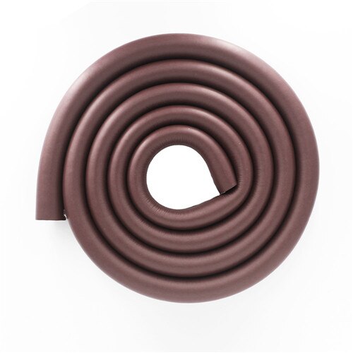 2m babyveiligheidstafelrandbeschermers, tafelhoekbeschermers, kinderveiligheidskussen, schuimrubberen bumper, gratis tape, 16 kleuren: Koffie