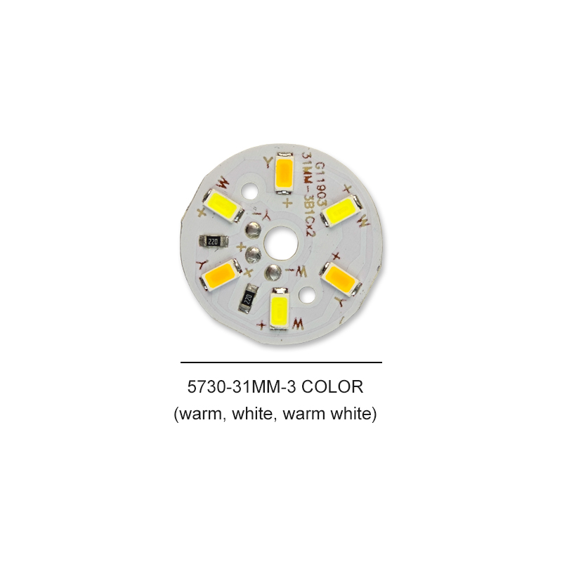 3/5/10PCS Round LED Light Board DC 5V 3W Low Voltage 5730 2835 SMD LEDs 3000K Warm or White 6000K Dimmable Bulb Lamp Panel: GRAY / B15