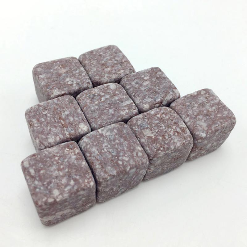 6pcs/Set Natural Whiskey Stones Set Sipping Ice Mold Whiskey-Stones Whisky Rock Cooler Party Wedding Barware Bar Tool