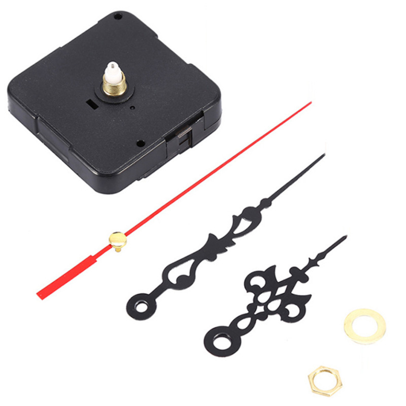1PC Professioneel en praktisch quartz wandklokbewegingsmechanisme DIY reparatiegereedschap onderdelenset met rode wijzers