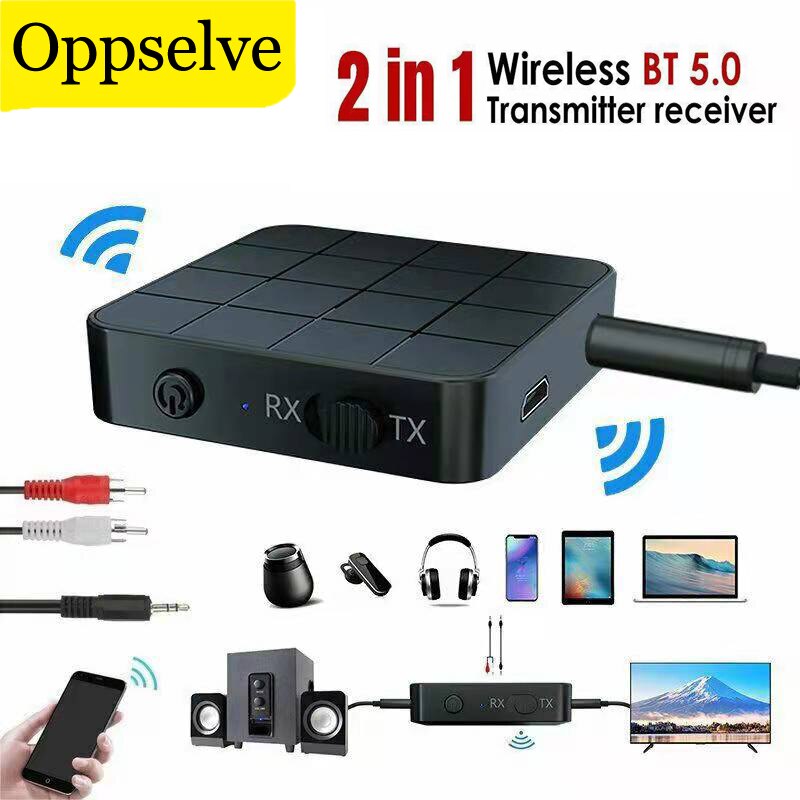 Bluetooth 5.0 odbiornik audio nadajnik AUX RCA 3.5MM Jacek muzyka stereofoniczny adapter bezprzewodowy głośnik USB na telewizor samochodowy PC słuchawki