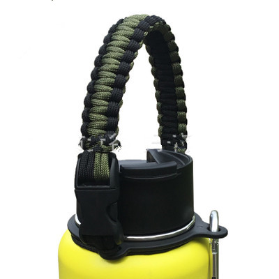 1 ud. Correa de mango de Paracord cuerda de seguridad cuerdas portátiles para botellas de hidromatraz/boca ancha